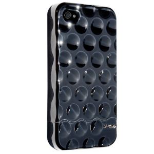 Чехол Hard Candy Cases Bubble Slider Chrome/Black for iPhone 4 (BS4G-CHR-BLK)